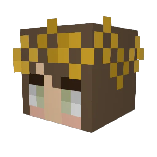 blickyinspace Minecraft avatar head, 3D render