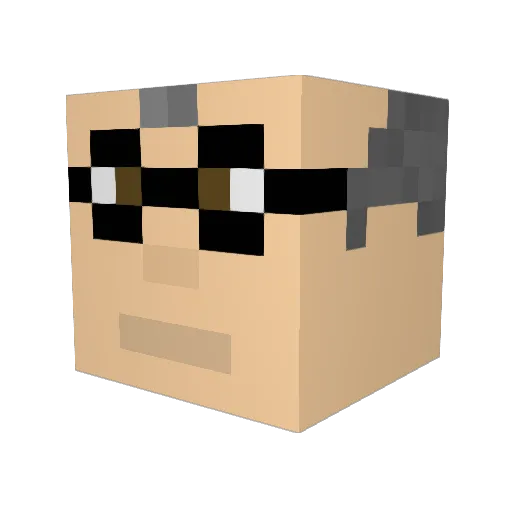 blighst Minecraft avatar head, 3D render