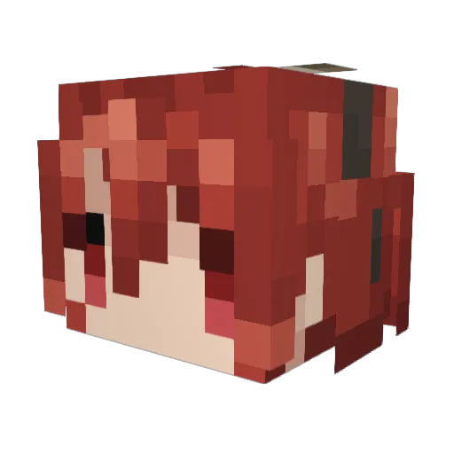 blightf Minecraft avatar head, 3D render