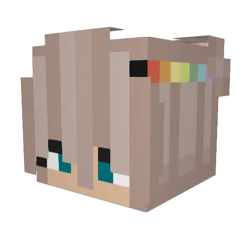 bliithee Minecraft avatar head, 3D render