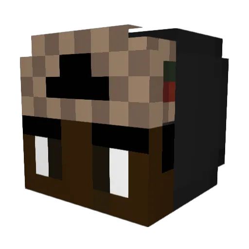 blij01 Minecraft avatar head, 3D render