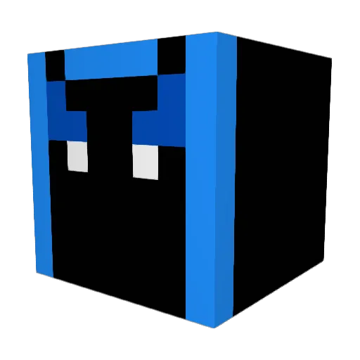 bliksemberg Minecraft avatar head, 3D render