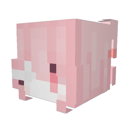 blinamalina Minecraft avatar head, 3D render