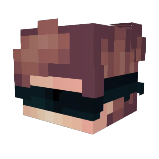 blindcomps Minecraft avatar head, 3D render