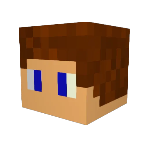 blindman42 Minecraft avatar head, 3D render