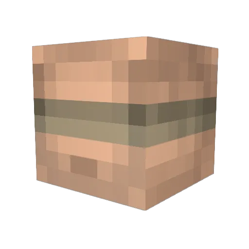 blindmike Minecraft avatar head, 3D render