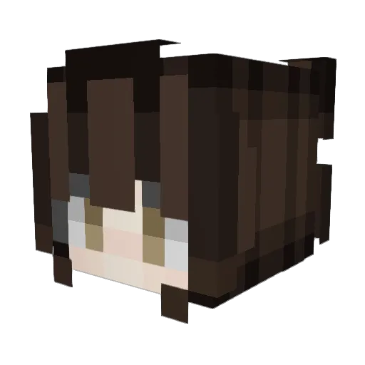 blininator Minecraft avatar head, 3D render