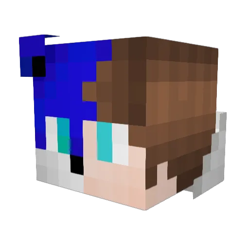 blink543 Minecraft avatar head, 3D render