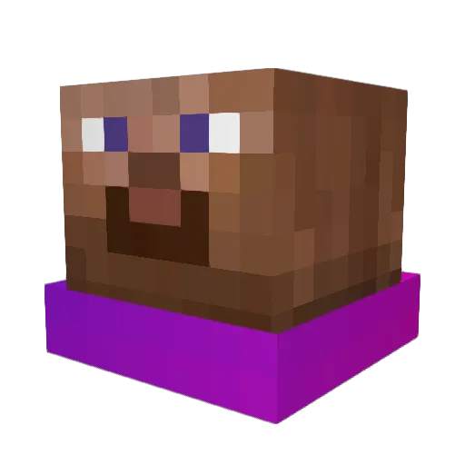 blinknumi Minecraft avatar head, 3D render