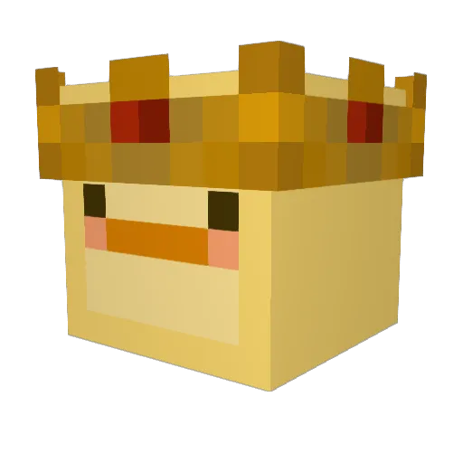 blipgt Minecraft avatar head, 3D render