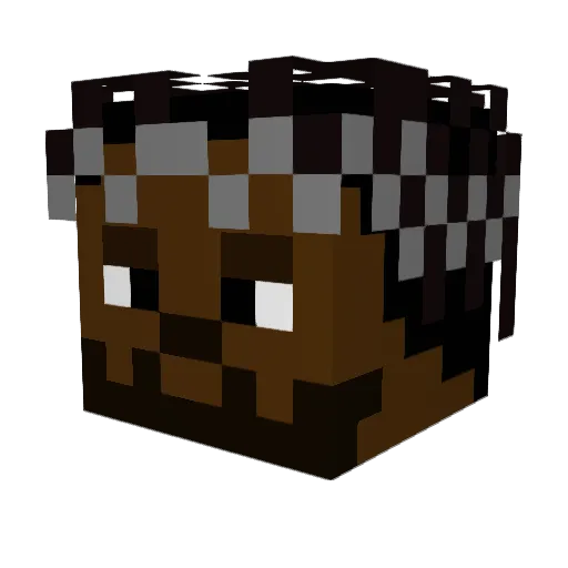 bliss20k Minecraft avatar head, 3D render