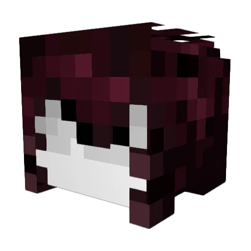 blissphobia Minecraft avatar head, 3D render