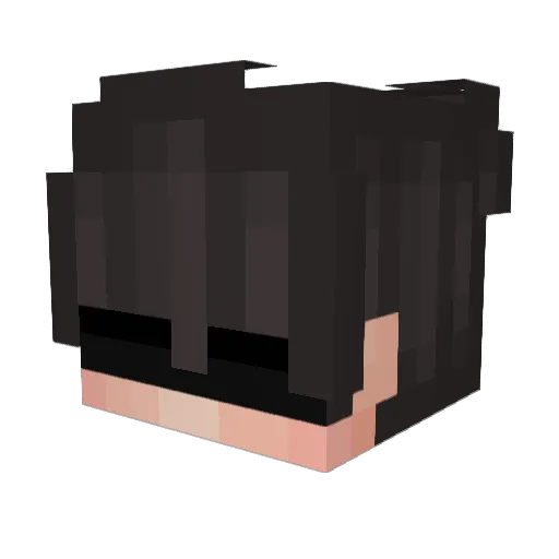 blisstal Minecraft avatar head, 3D render