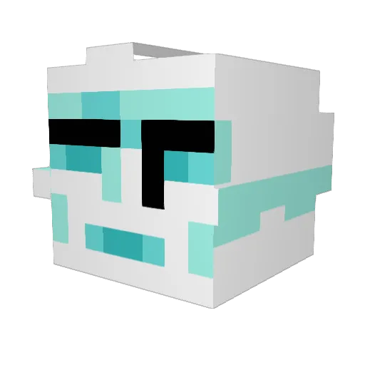 blisterman1 Minecraft avatar head, 3D render
