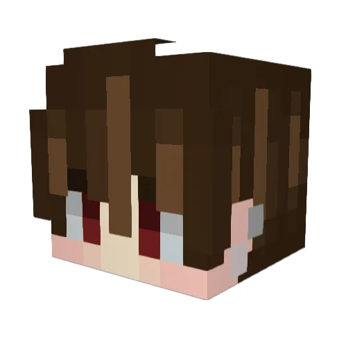 blistik_ Minecraft avatar head, 3D render