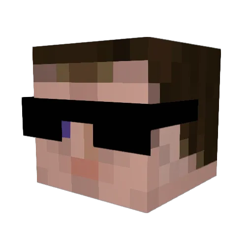 blitblock Minecraft avatar head, 3D render