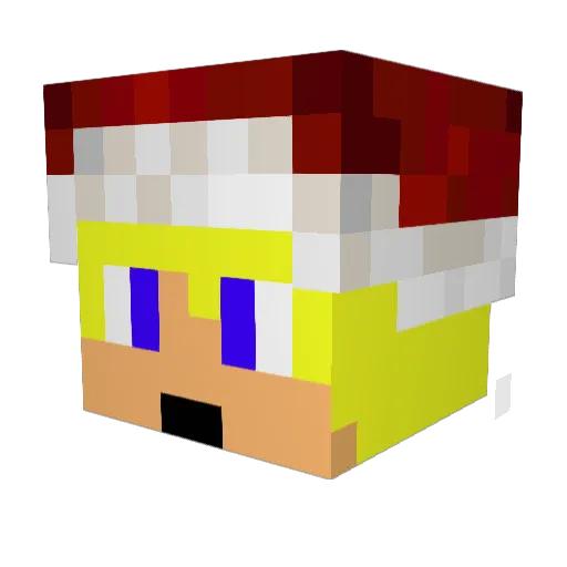 blittzn Minecraft avatar head, 3D render