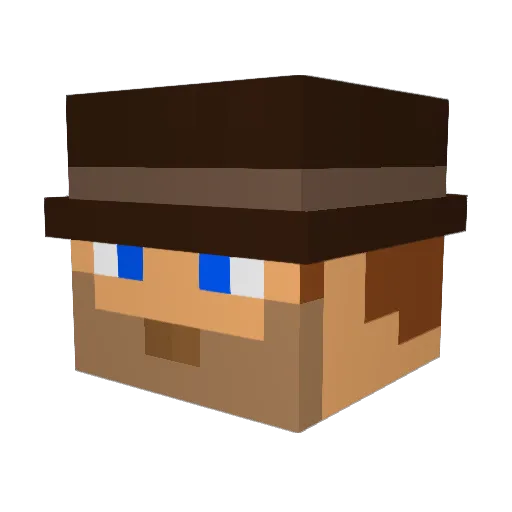 blitz6 Minecraft avatar head, 3D render