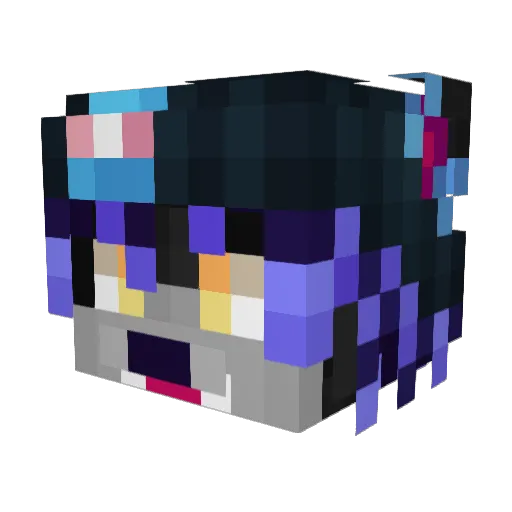 blitzburied Minecraft avatar head, 3D render
