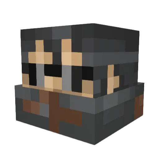 blitzphantom Minecraft avatar head, 3D render