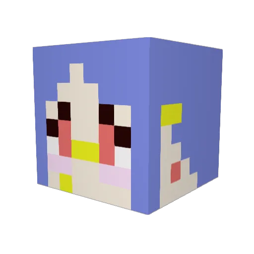 blitzstar_tv Minecraft avatar head, 3D render