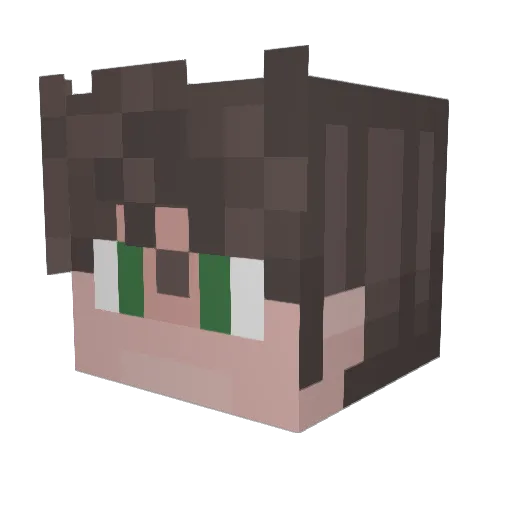 blitzz77 Minecraft avatar head, 3D render