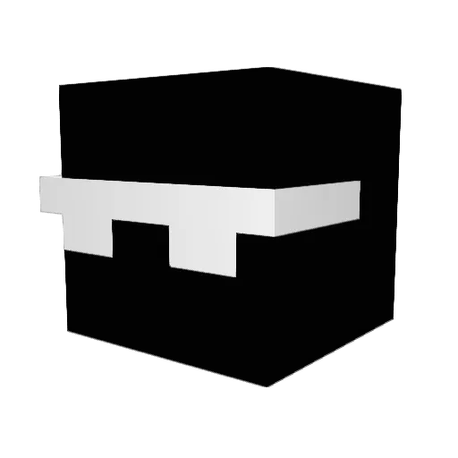 bliueX Minecraft avatar head, 3D render