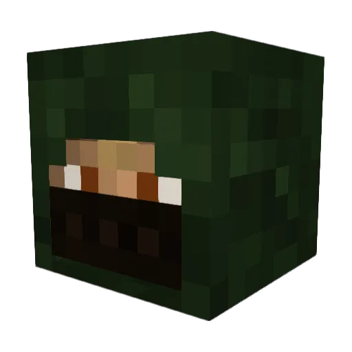 blixten3000_ Minecraft avatar head, 3D render