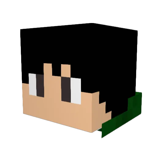 blkbaron777 Minecraft avatar head, 3D render