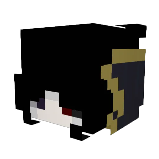 bllade Minecraft avatar head, 3D render