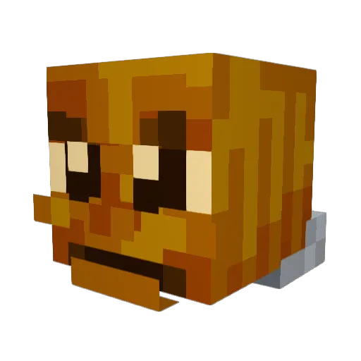 bllal_ Minecraft avatar head, 3D render
