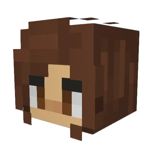 bllry Minecraft avatar head, 3D render