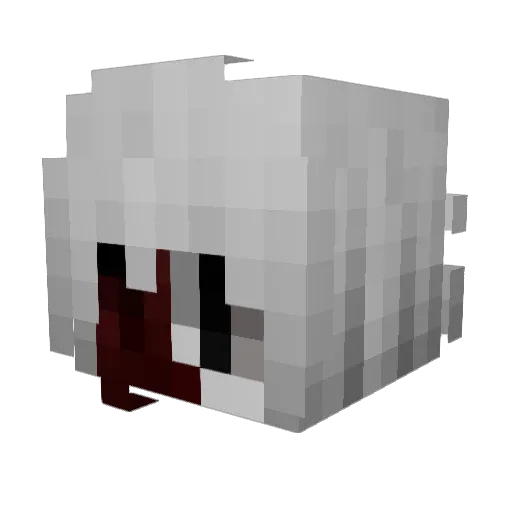blnkha Minecraft avatar head, 3D render
