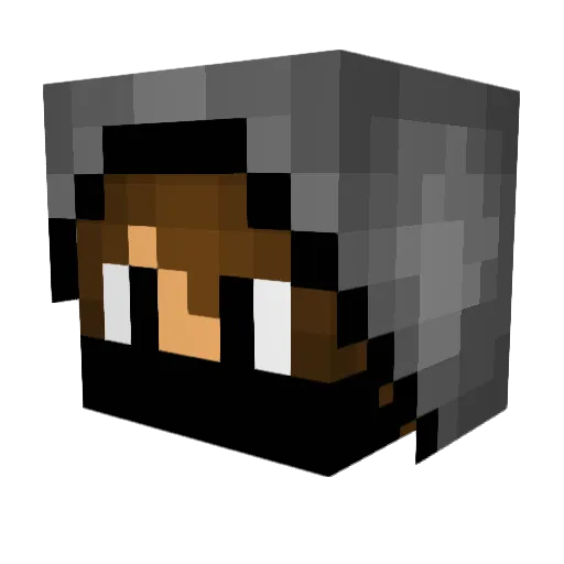 bloaz Minecraft avatar head, 3D render