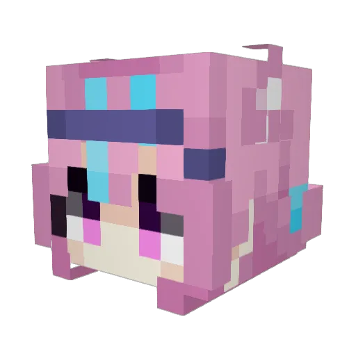 blob1439 Minecraft avatar head, 3D render