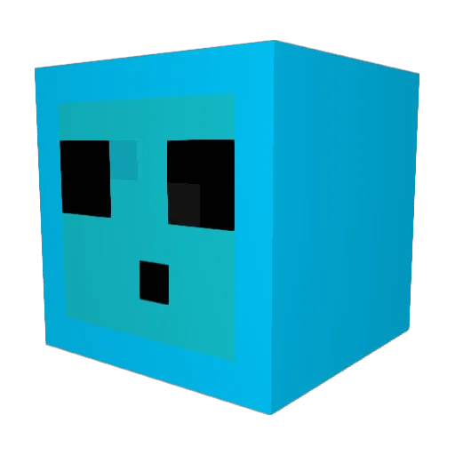 blobbemobber Minecraft avatar head, 3D render