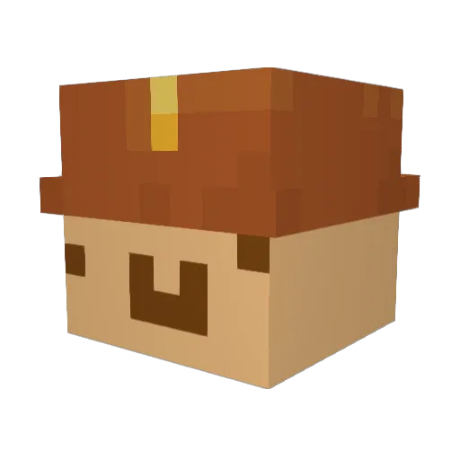 blobbymcblobster Minecraft avatar head, 3D render