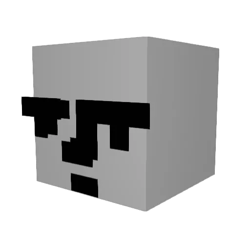 blobdood Minecraft avatar head, 3D render