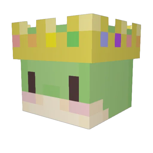 bloberto_ross Minecraft avatar head, 3D render
