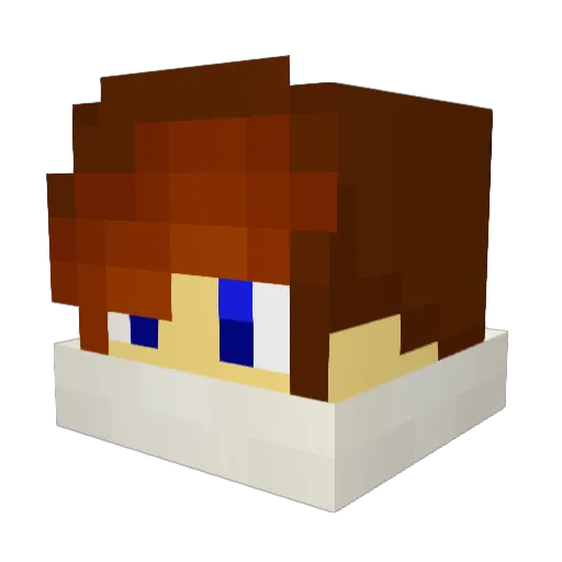 blocbusterz101 Minecraft avatar head, 3D render