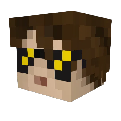 bloccboi61 Minecraft avatar head, 3D render