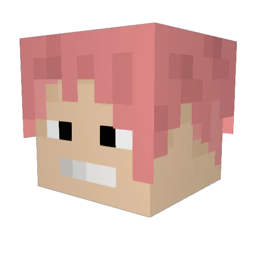 block94 Minecraft avatar head, 3D render