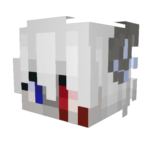 block_Ares Minecraft avatar head, 3D render