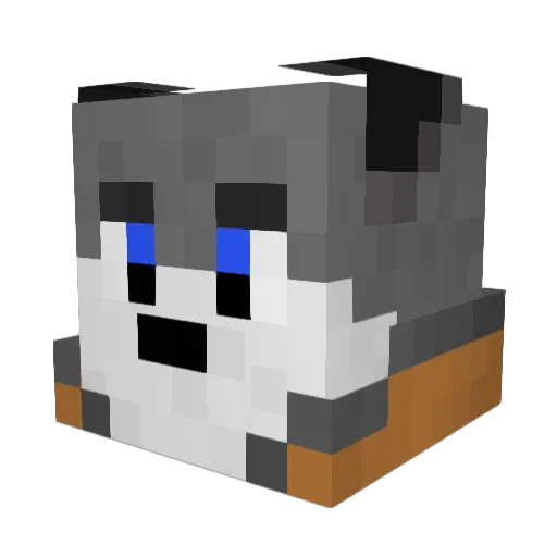 blockayde Minecraft avatar head, 3D render