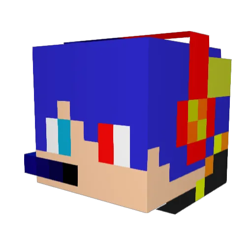 blockbuilder0421 Minecraft avatar head, 3D render