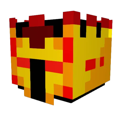 blockerCS Minecraft avatar head, 3D render