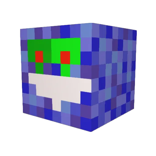 blockfabs7 Minecraft avatar head, 3D render