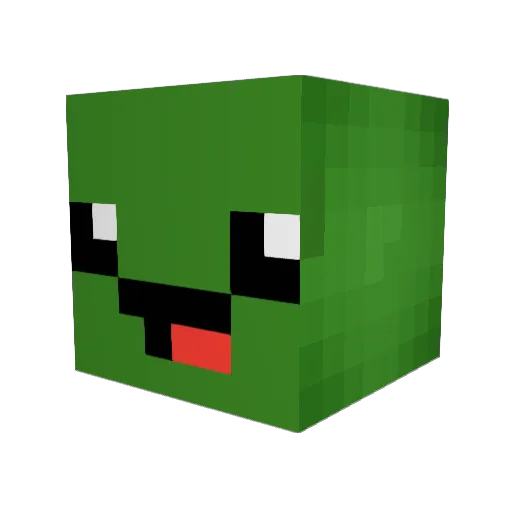 blockgirl1 Minecraft avatar head, 3D render