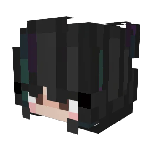 blockieMC Minecraft avatar head, 3D render