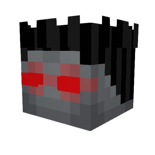 blockifyy Minecraft avatar head, 3D render